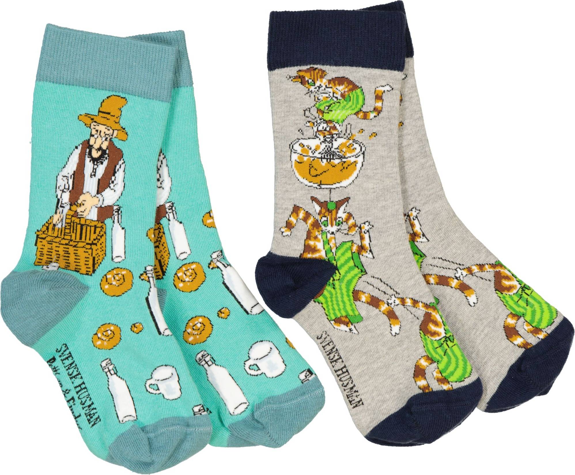 Pettson Findus Socks 2-Pack Mix - Multi Patterned