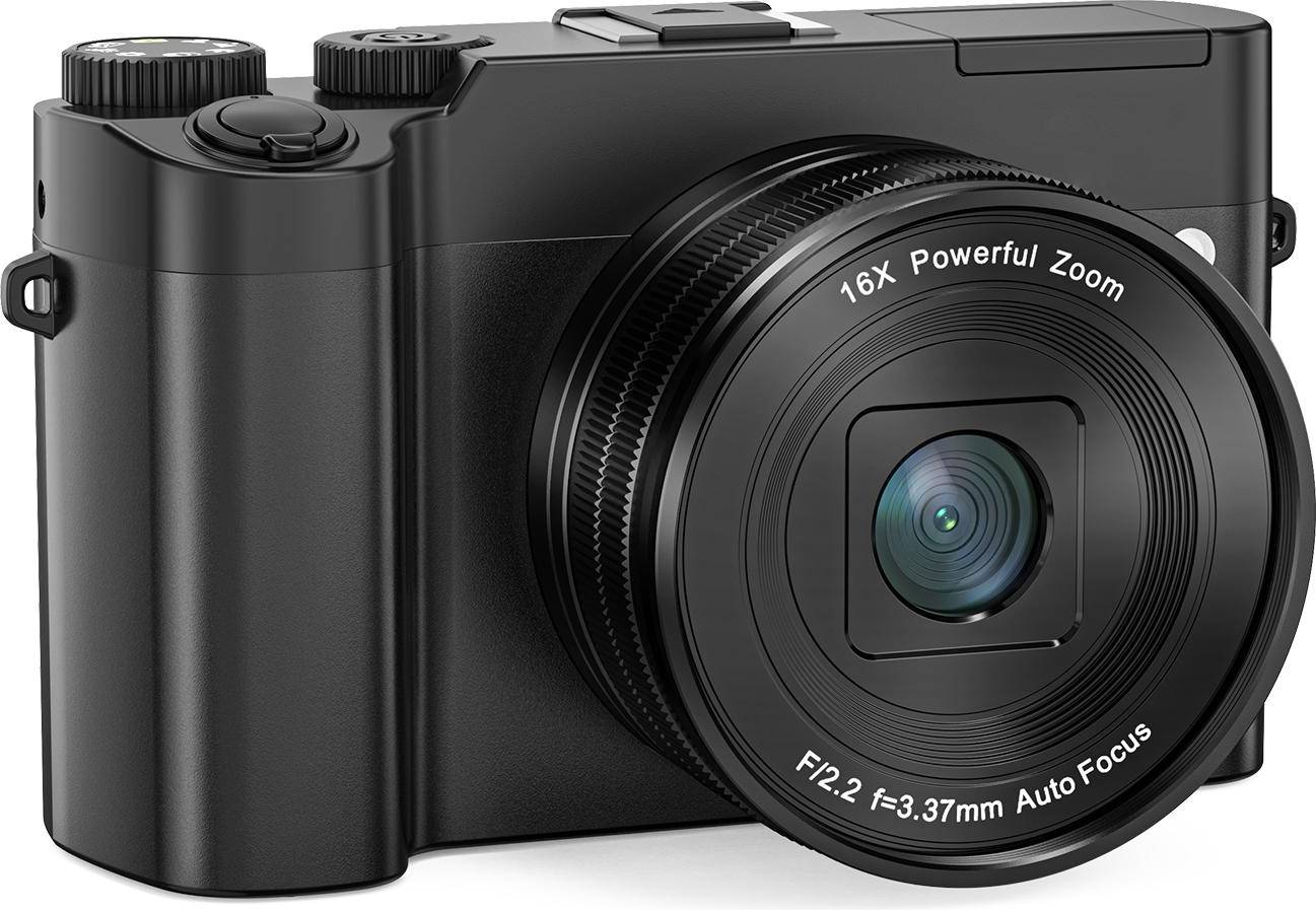 4K Digital Camera 64MP Dual Lens 2.8 Inch IPS Screen