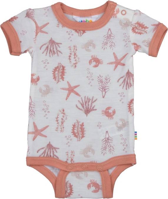 Ull barn Joha Body - Ull - Rosa