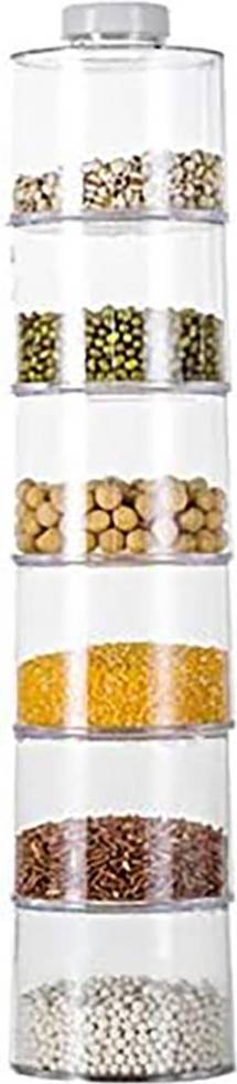 Tomtop Jms 6 Pcs Spice Storage Boxes Stackable Spice Tower Racks