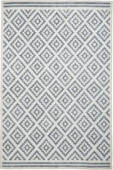 Think Rugs Coral Diamond Rug Grey 152x230cm