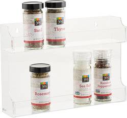 The Container Store Double Acrylic Spice Rack
