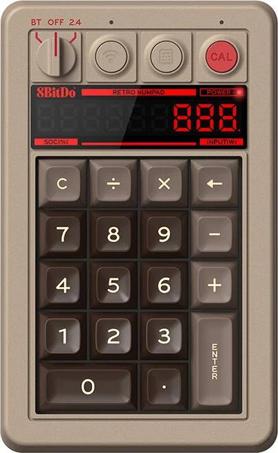 Retro tastatur 8Bitdo Retro 18 Keys Mechanical Numeric Keypad