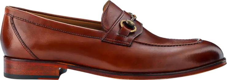 Jones Bootmaker Reece Leather Loafers - Chestnut