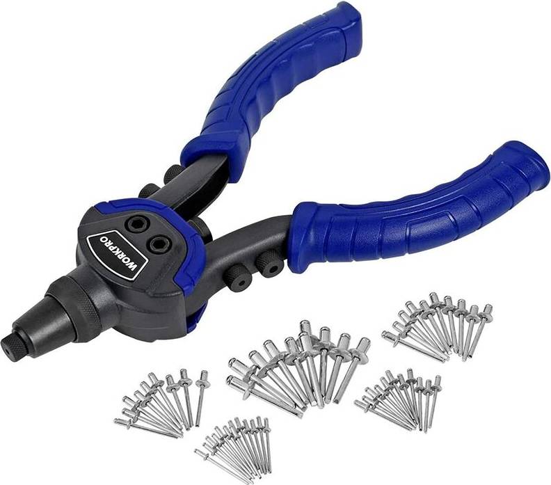 WORKPRO Rivet Gun Set 5-in-1 10-Inch Pop Riveter Pliers