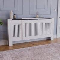 Vida Designs Chelsea Adjustable Radiator Cover White