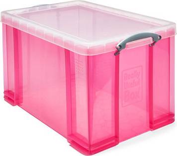 Pink 84L Stackable & Lid One Size