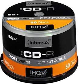 Printable Intenso CD-R 700MB 80min Printable CD-R 700MB 50