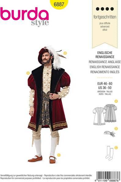 Burda Style Paper Sewing Pattern 6887