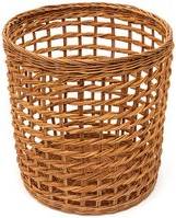 Muji Rattan Open Weave Round M Basket