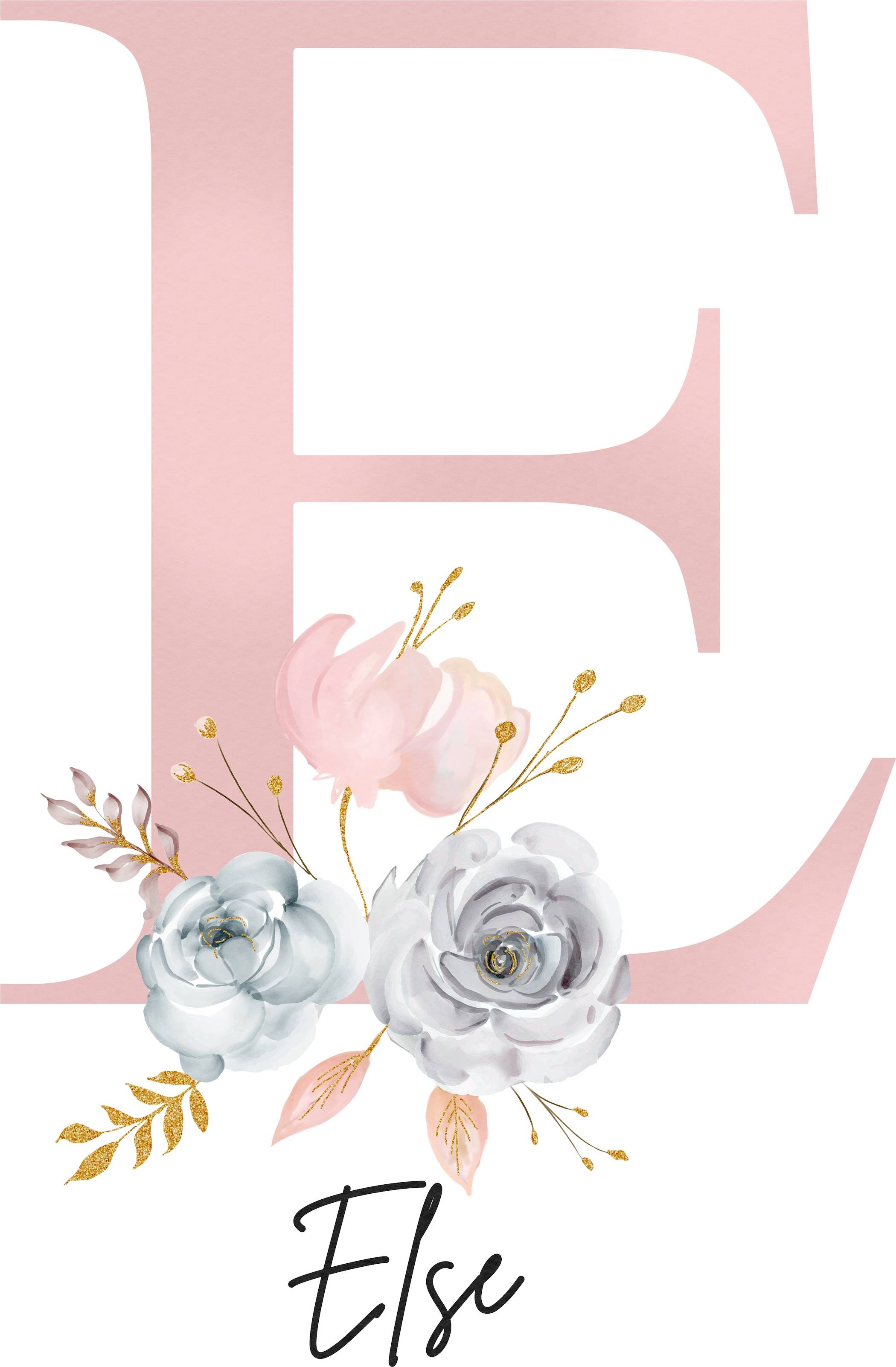 Affisch Rosa Anpassad Text Poster