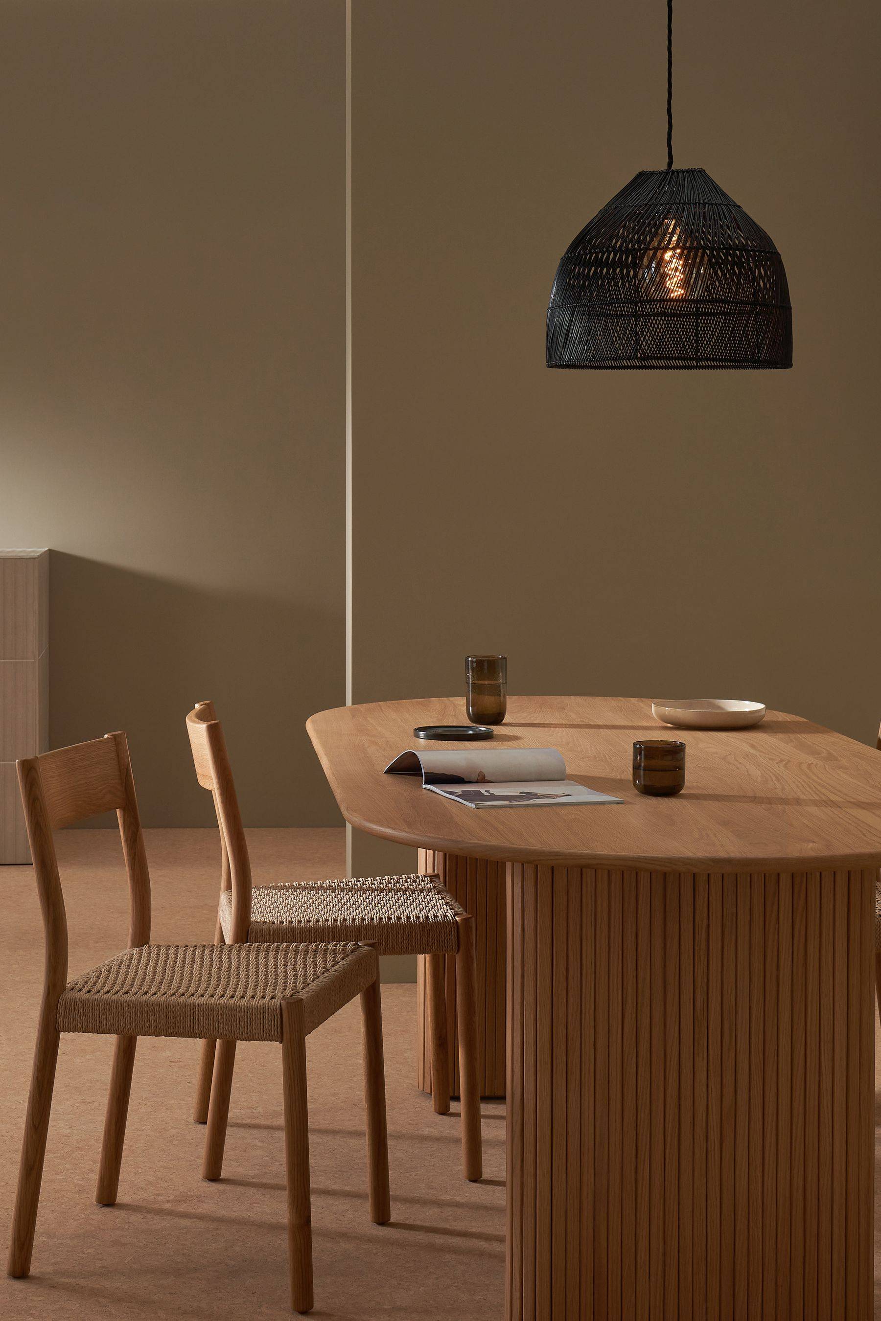 Made Java Rattan Lampshade Black