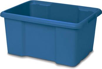Form Fitty Blue 26L Plastic Stackable Storage Box