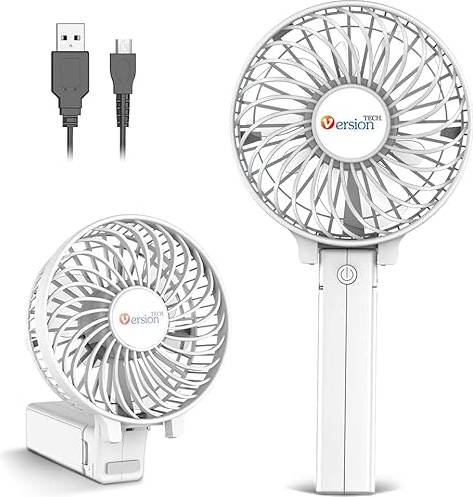 VersionTECH Handheld Fan Portable USB Rechargeable