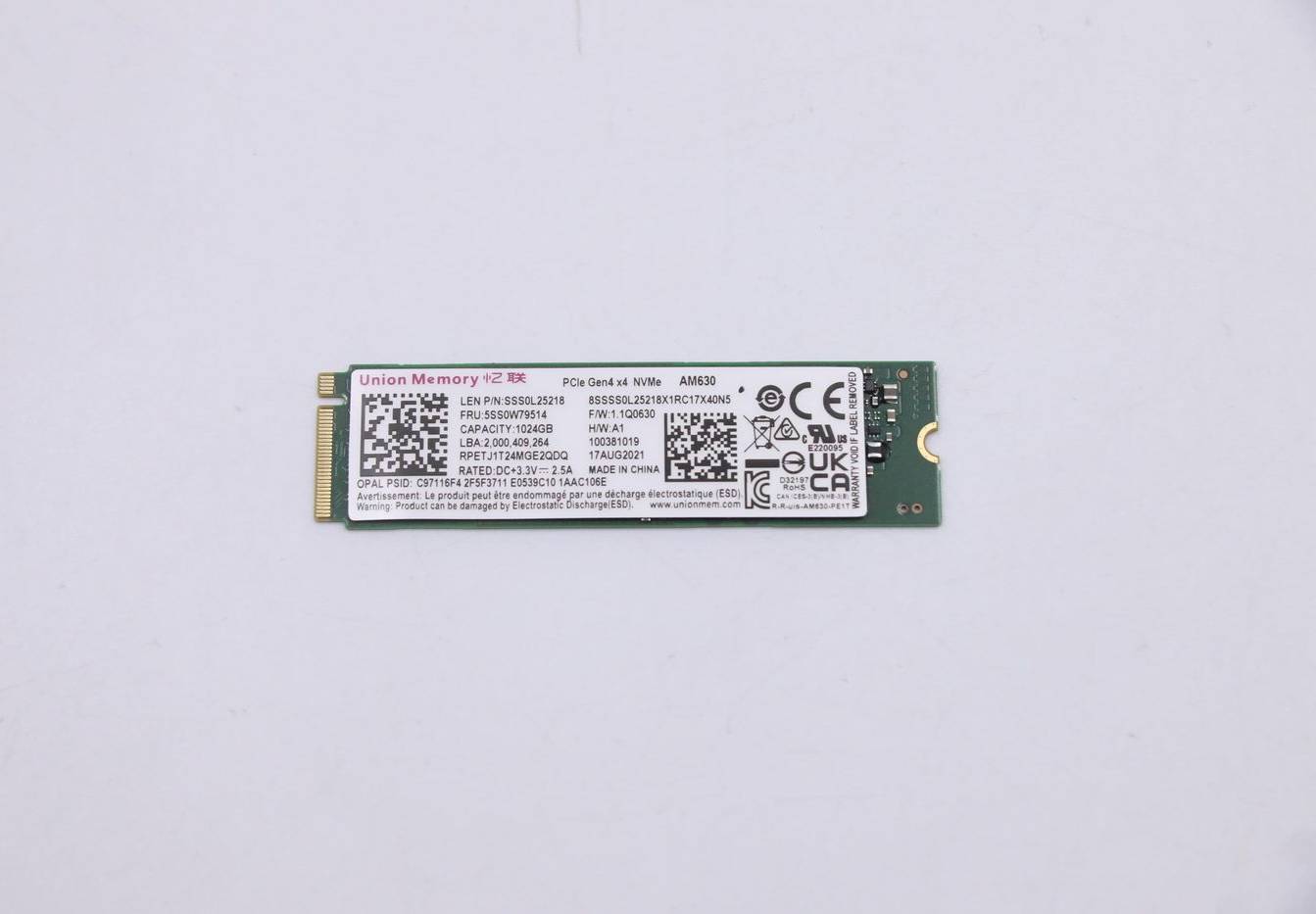 Lenovo SSD ASM Notebook Replacement
