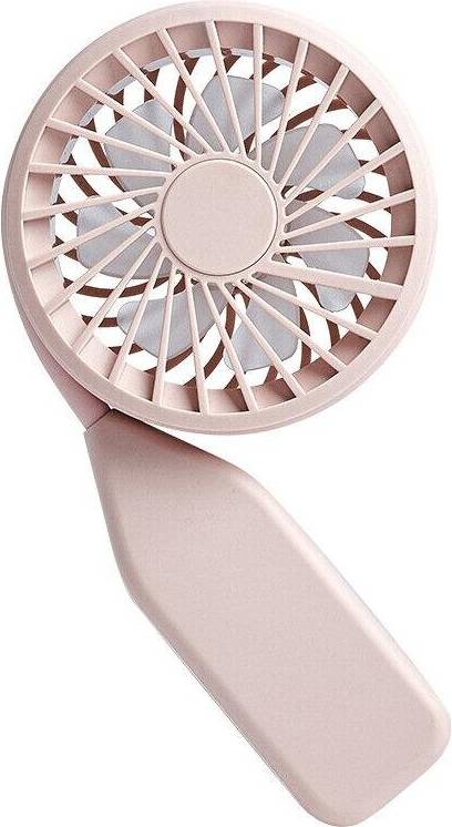 Pink Portable USB Mini Handheld Neck Hanging Desktop Stretchable Fan