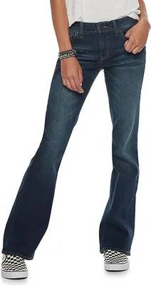Juniors' Low-Rise Bootcut Jeans
