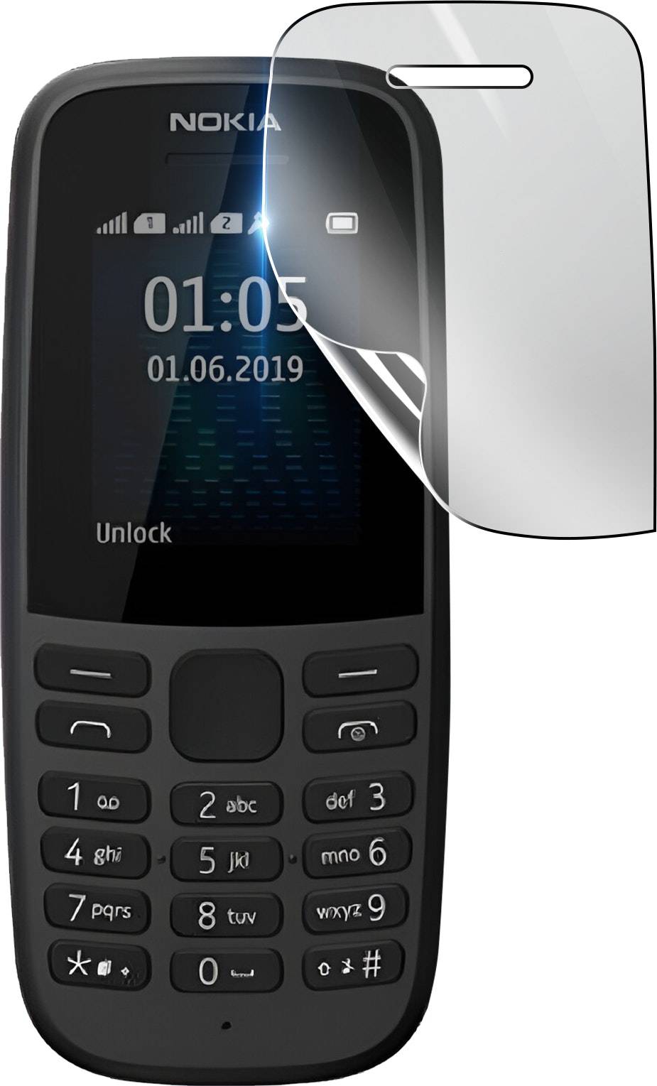 3mk Screen Protector Shockproof Hydrogel Nokia 105