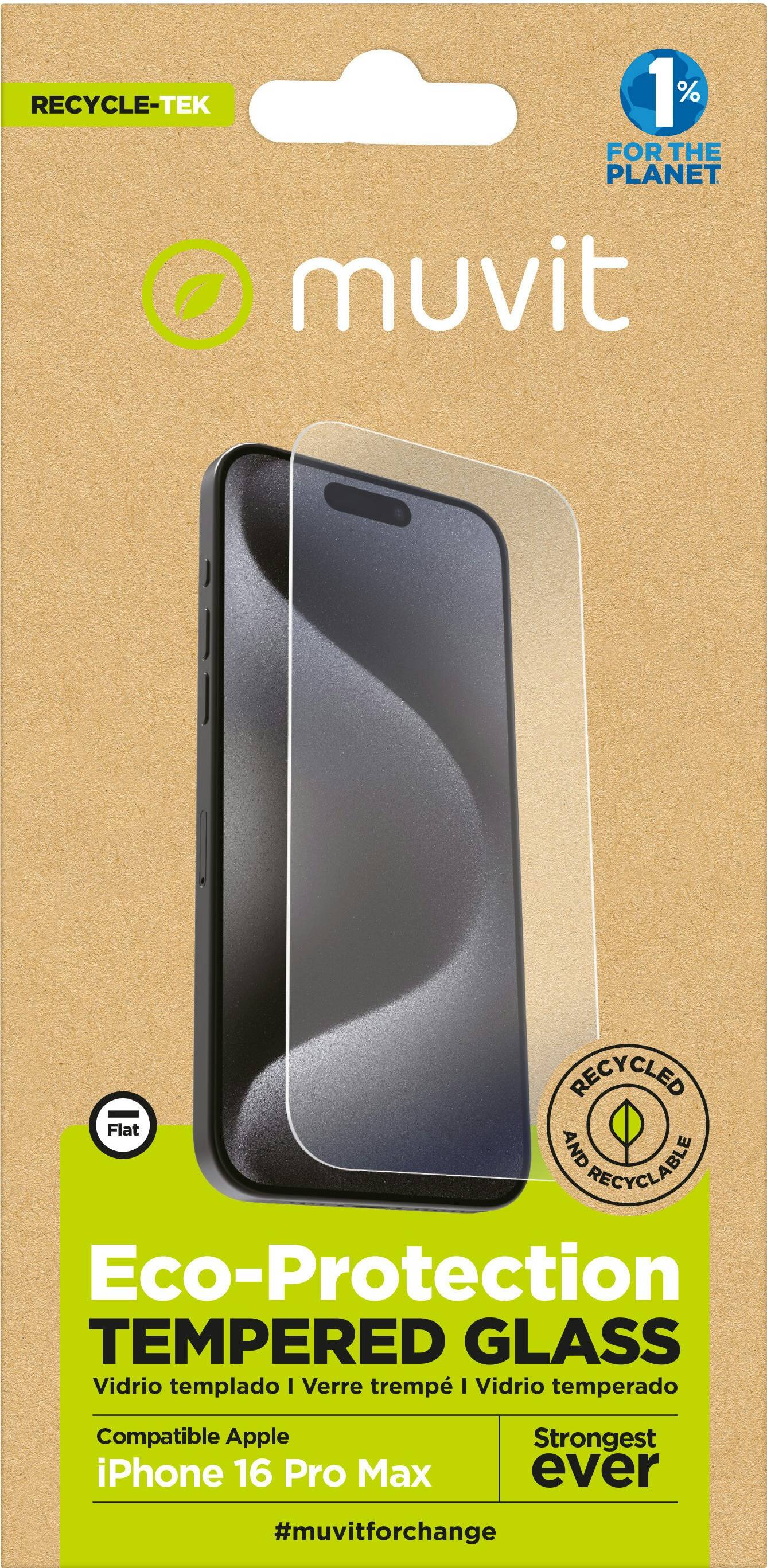 Muvit For Change Recycletek Iphone 17 Pro Max Screen Protector