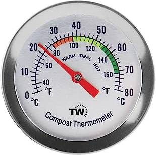 Hygrometer Thermometer World Komposttermometer Rostfritt Stål