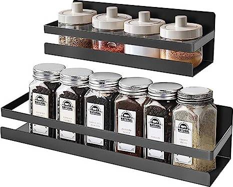 Uten 2 Pack Magnetic Spice Rack Organizer