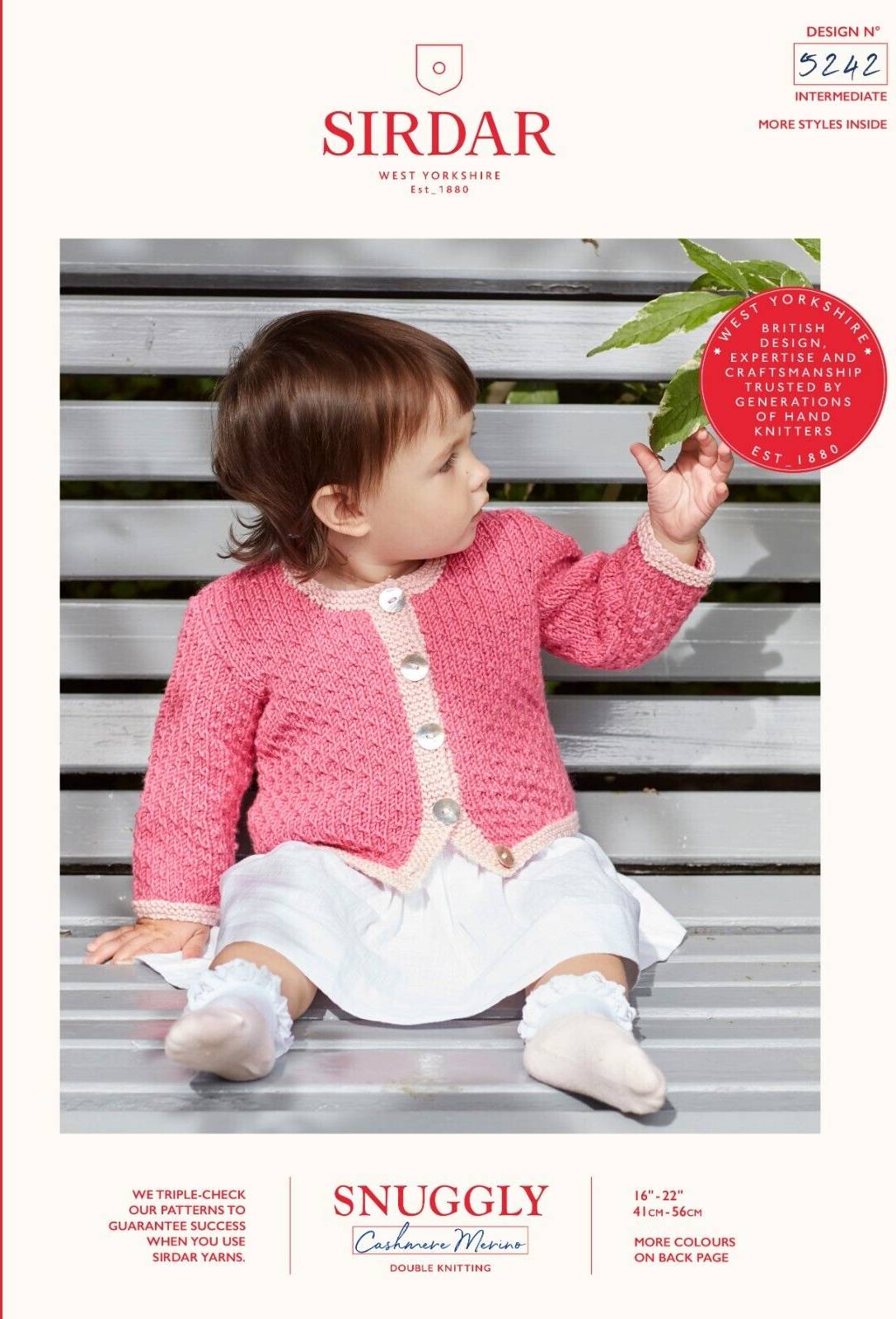 Sirdar snuggly dk SIRDAR Snuggly Cashmere Merino DK Knitting Pattern 5242