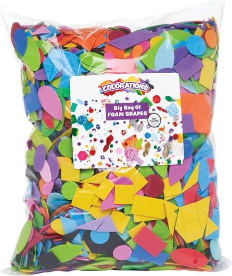 Colorations Foam Shapes In Bag 4475pcs