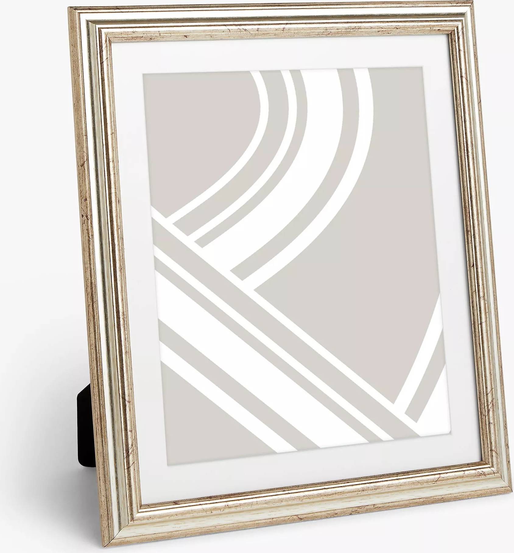 John Lewis Ribbed & Mount Champagne Photo Frame