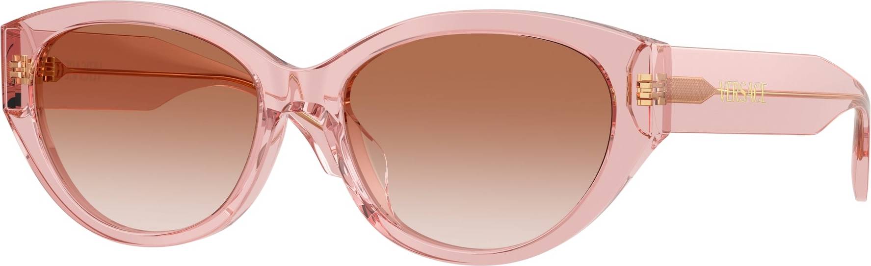 Versace VE4495D Asian Fit Solglasögon Acetat Rosa Rund