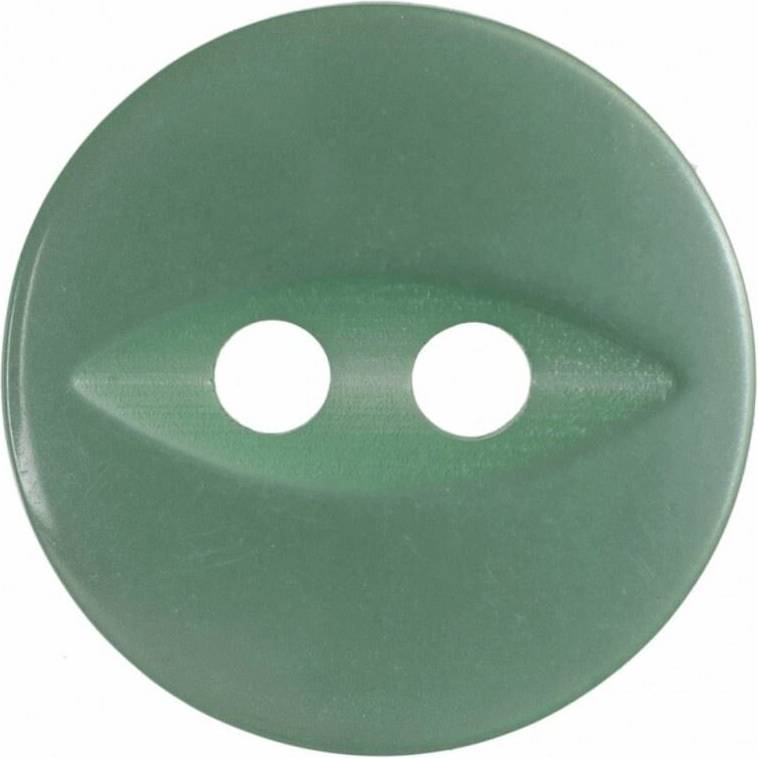 Hemline Round Fish Eye Buttons Turquoise