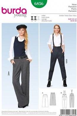 Burda Style Paper Sewing Pattern 6856
