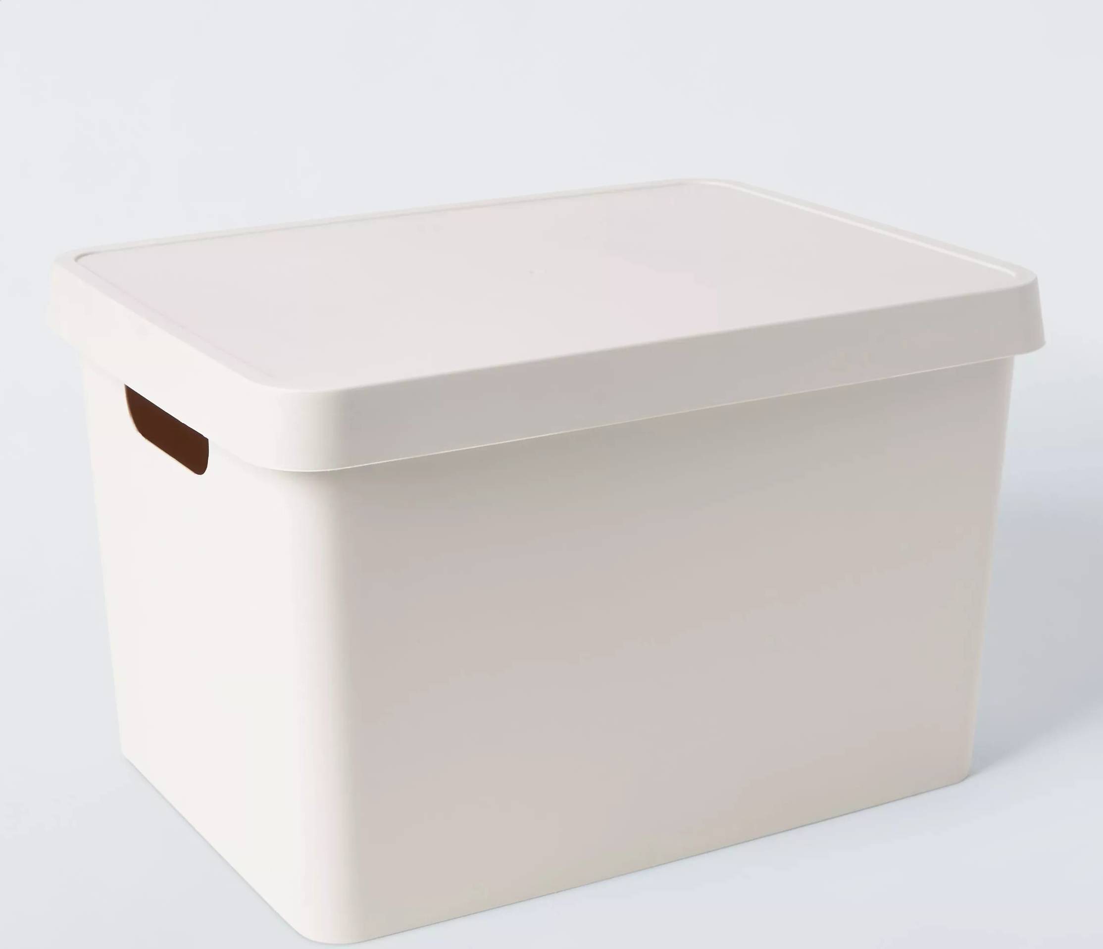 John Lewis Stackable Plastic with Lid Large Storage Box