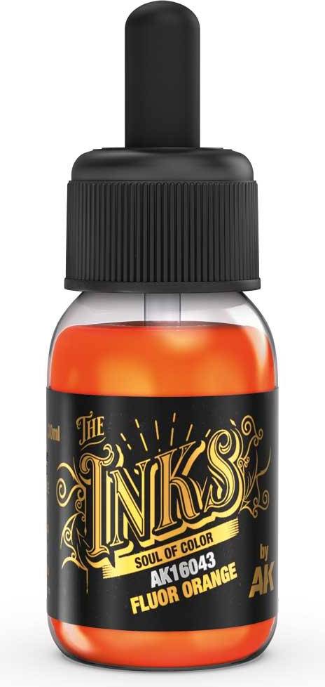 AK Interactive Inks Flour Orange 30ml