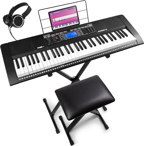 Keyboard piano Max Rhapsody61 Keyboard Set Med Bänk