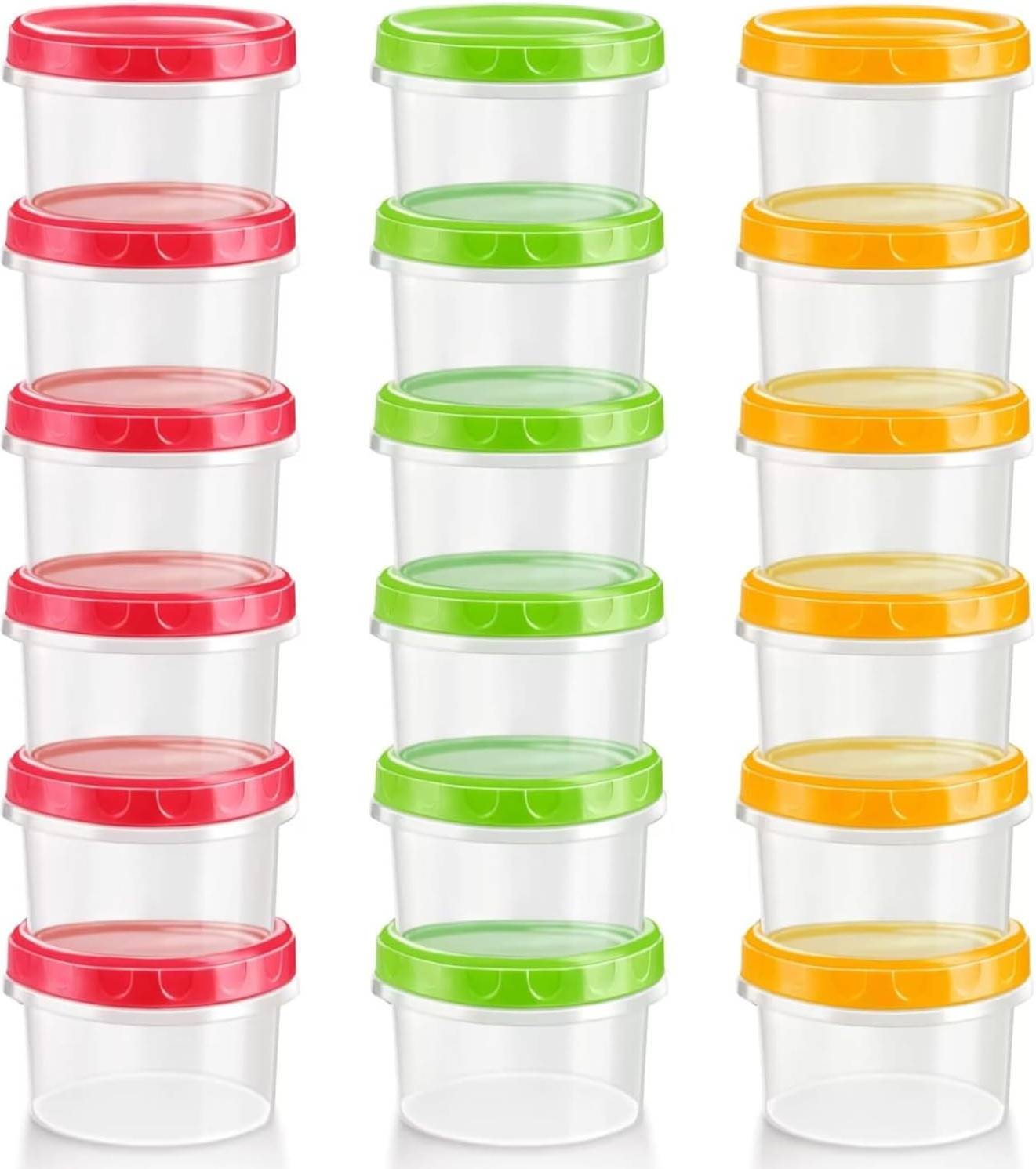 18Pcs Small Containers 8oz 250ml