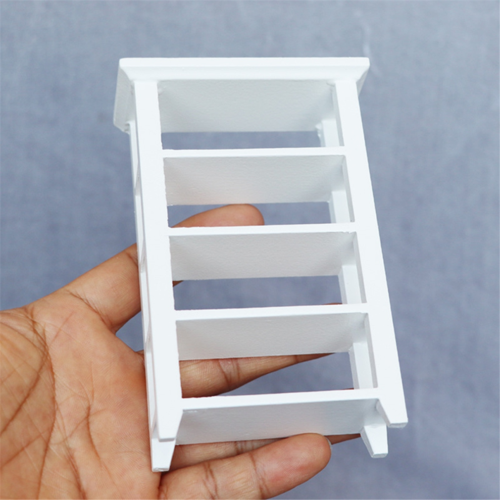 Miniature Furniture Model 4 Layers Shelf Display Rack 12 Doll