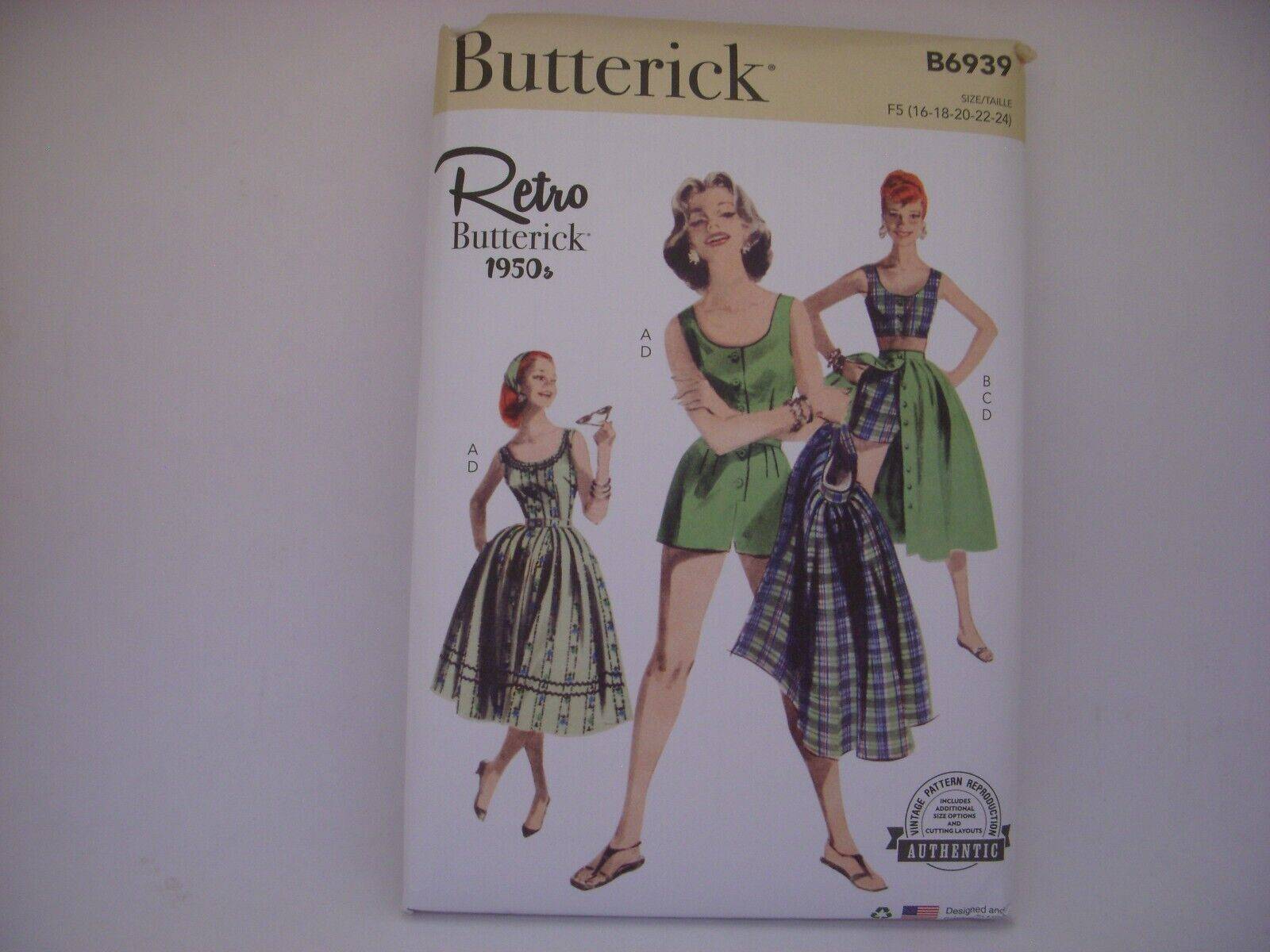 Buttericks Butterick Paper Sewing Pattern 6939