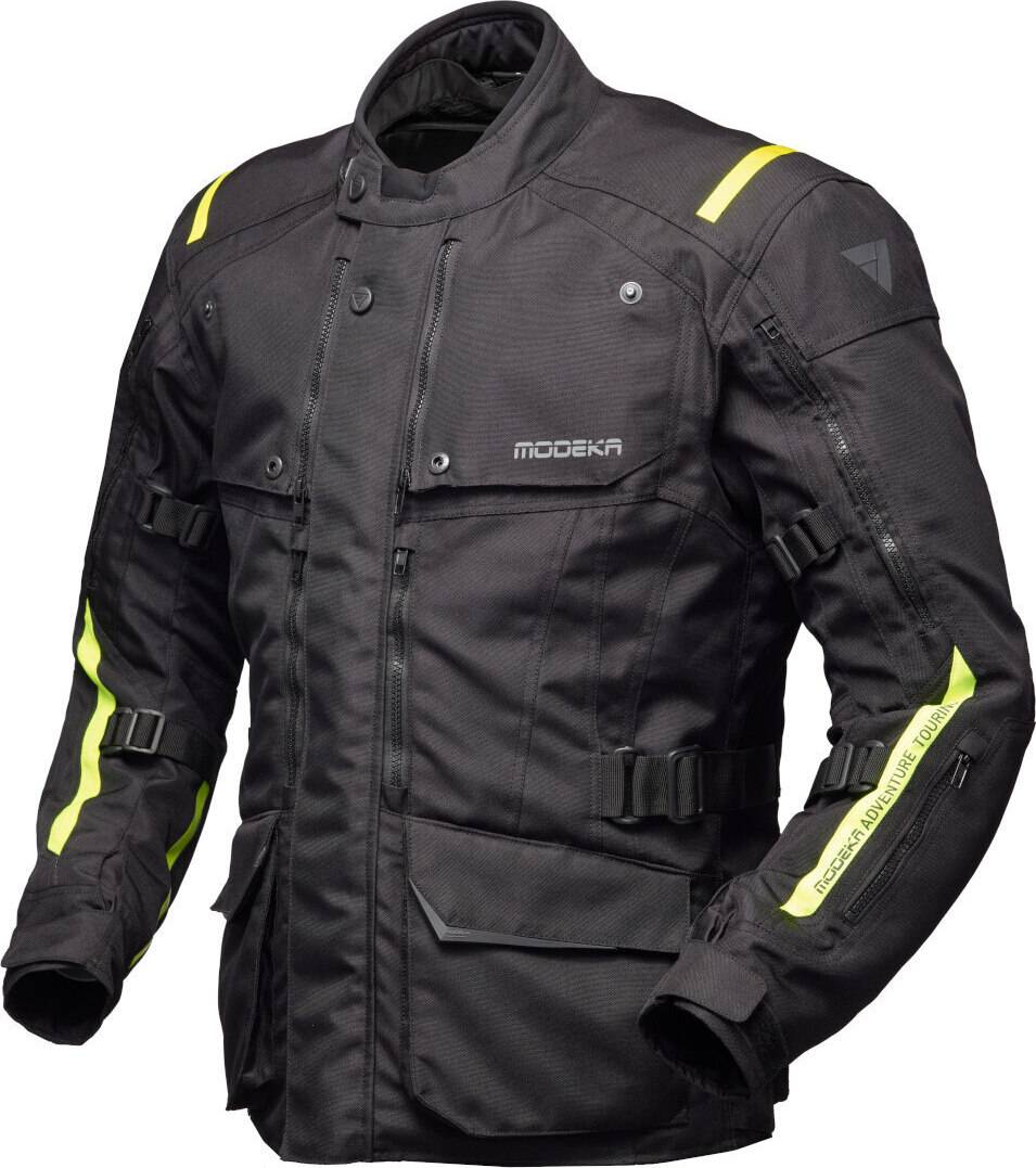 Modeka Varus Textile Jacket Waterproof - Black/Neon Man