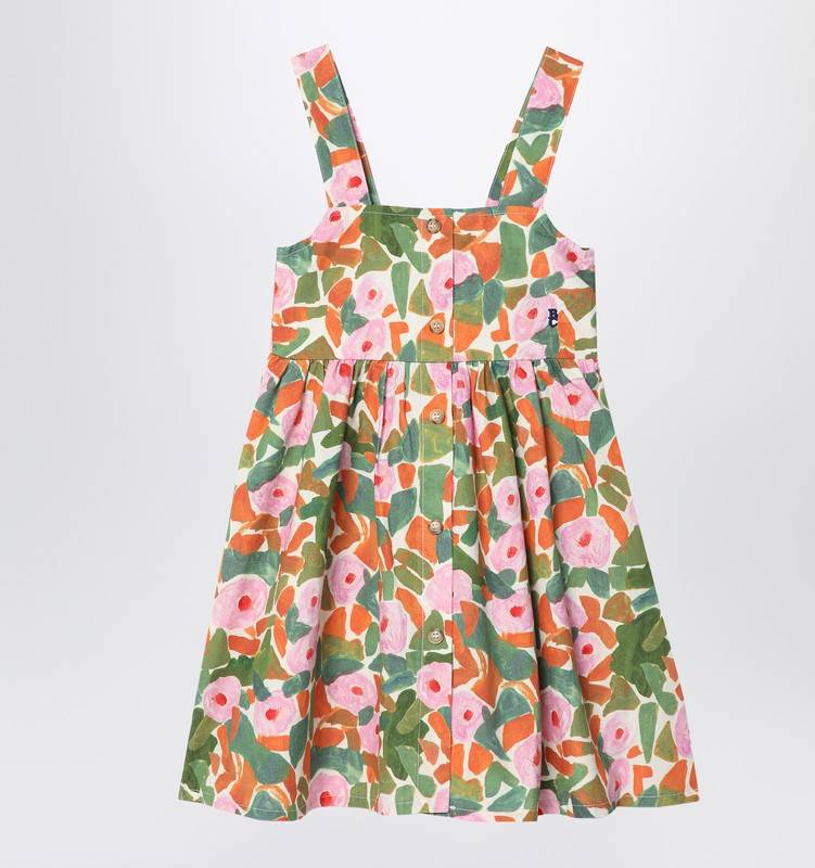 Multicolored Floral Patterned Dress