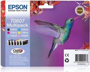 Epson bläckpatroner multipack Epson T0807 Multipack