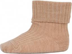 mp Denmark Wool Rib Baby Socks - Brun
