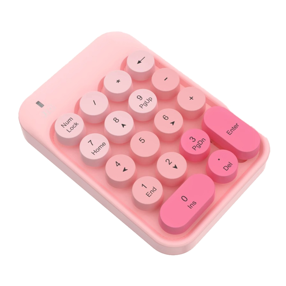 Melitt 2.4G Wireless Numeric Keypad Pink Mixed Color