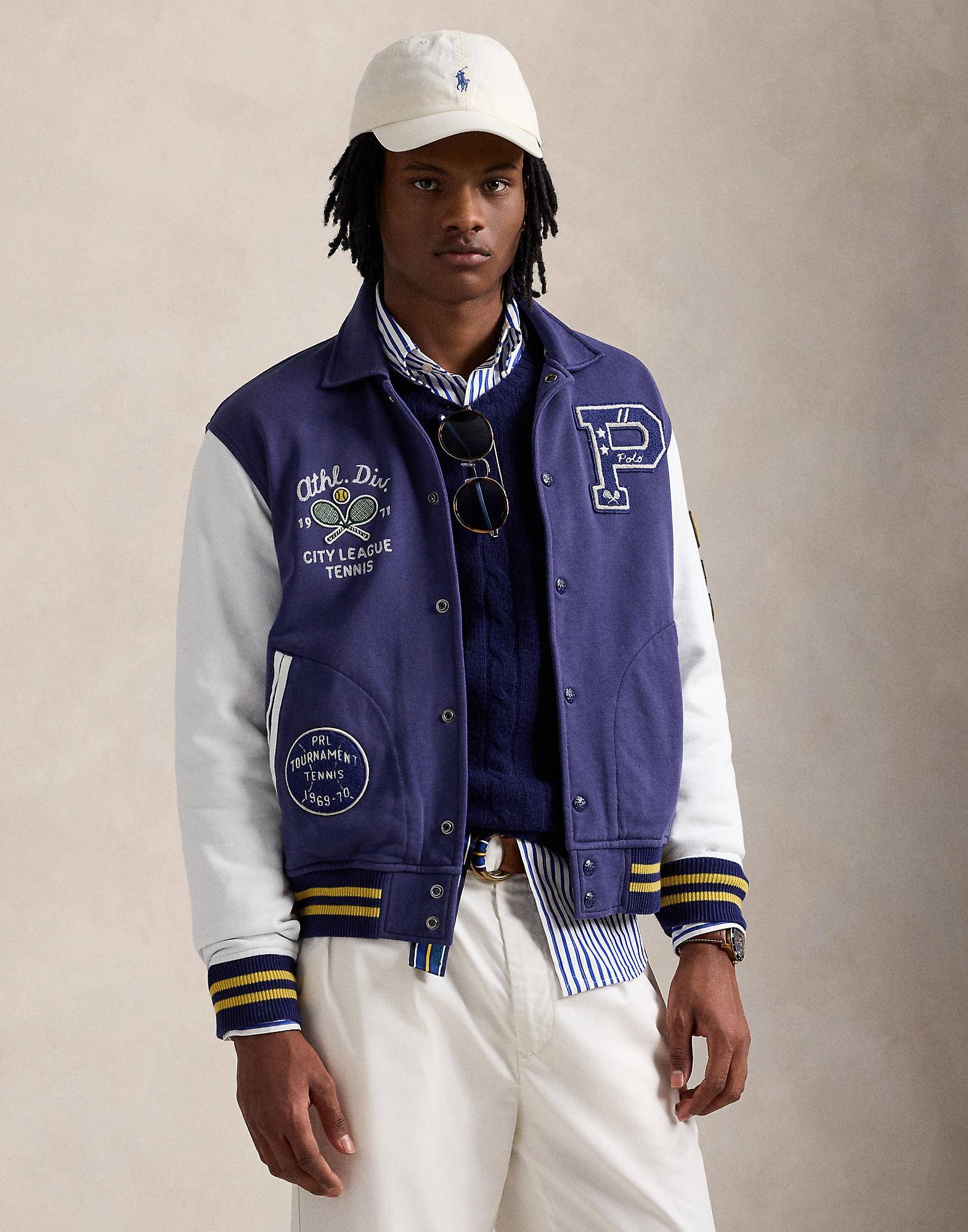 Polo ralph lauren jacket men Polo Ralph Lauren Varsity Jacket - Blue