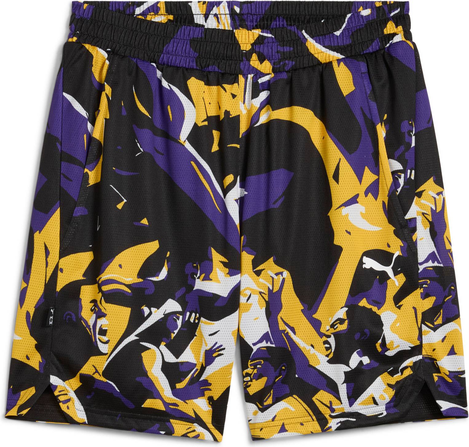 Puma Men's Rival Rage All-Over Print Shorts - Purple