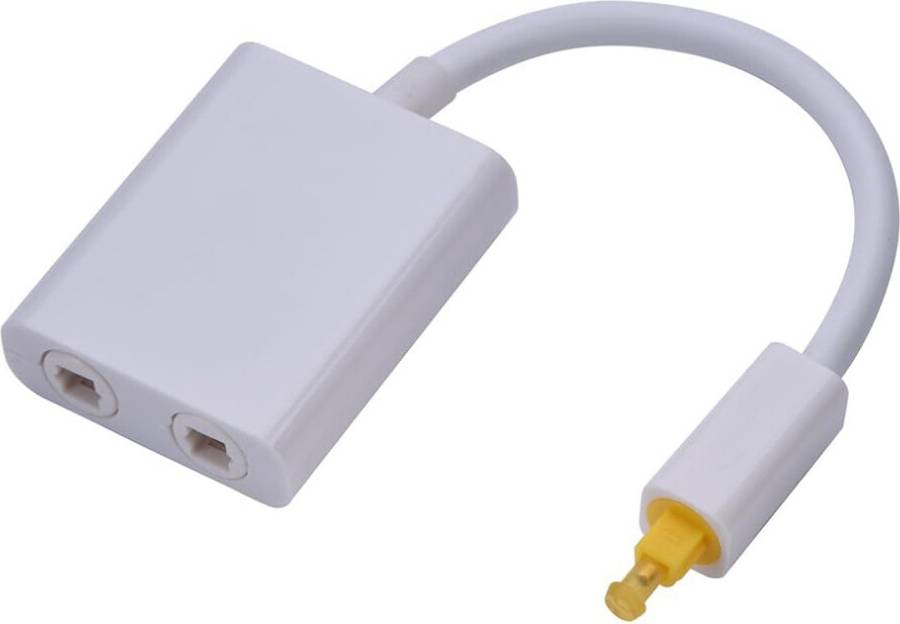 Optical audio cable Digital SPDIF Optical Audio Splitter 2 Way Toslink Splitter Adapter