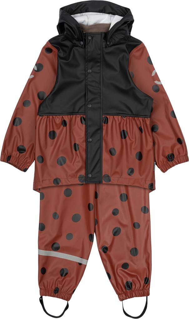 Mikk line regntøj Mikk-Line Rain Set Ladybug - Polyurethan