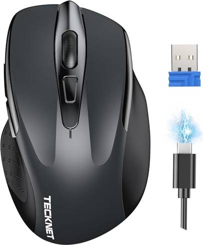 Tecknet Mouse Wireless Ricaricabile 4800 DPI