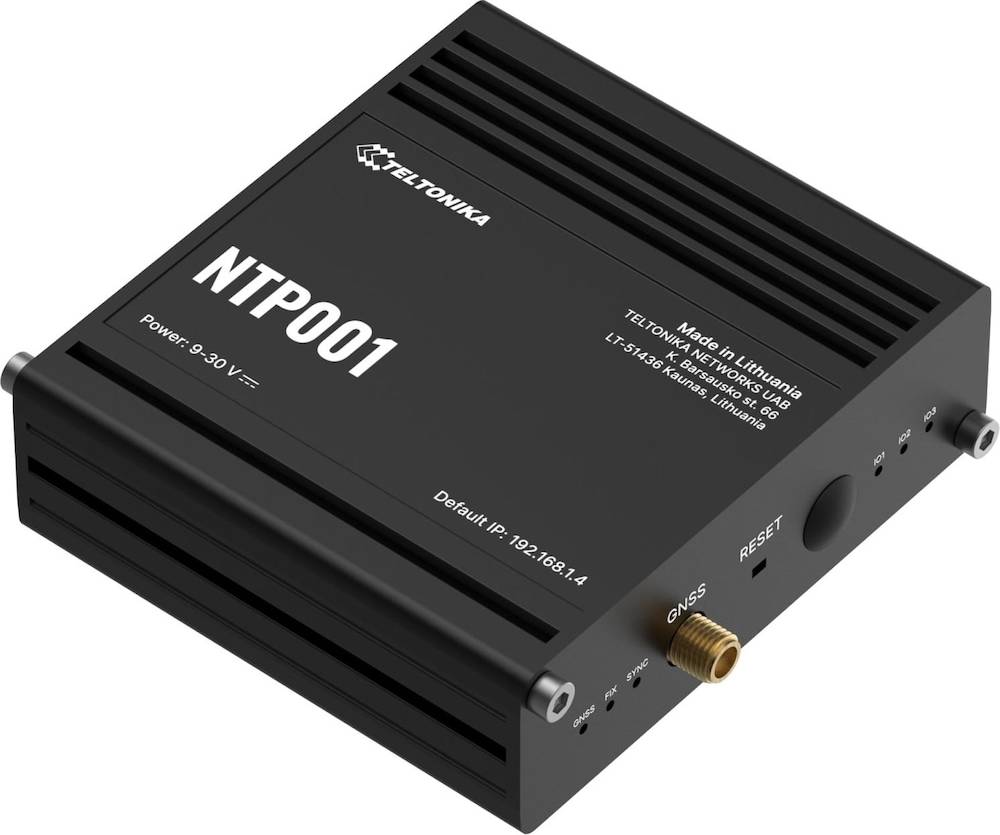 NTP001 Stratum 1 Network Time Router Schwarz