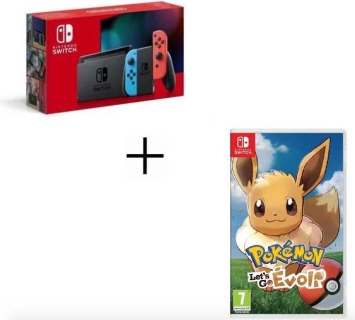 Switch pokemon Nintendo Console Switch Pokémon Evoli Rouge