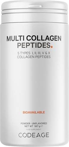Hydrolyzed collagen peptides Codeage Multi Collagen Protein Powder Peptides 567 Grams